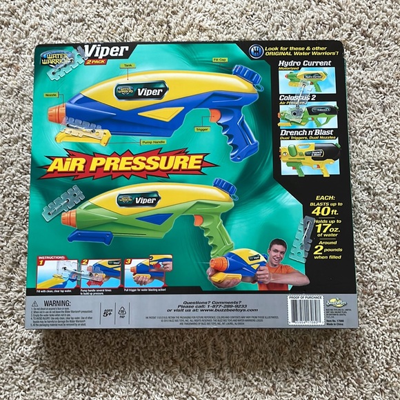 Viper 2 pack Water Blasters NEW - Picture 2 of 2